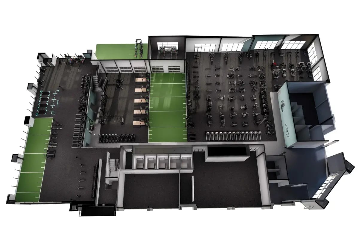 O2 Fitness Wake Forest Rendering